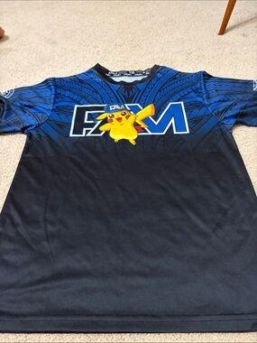 FA Blue and Black Short Sleeve Graphic Tee